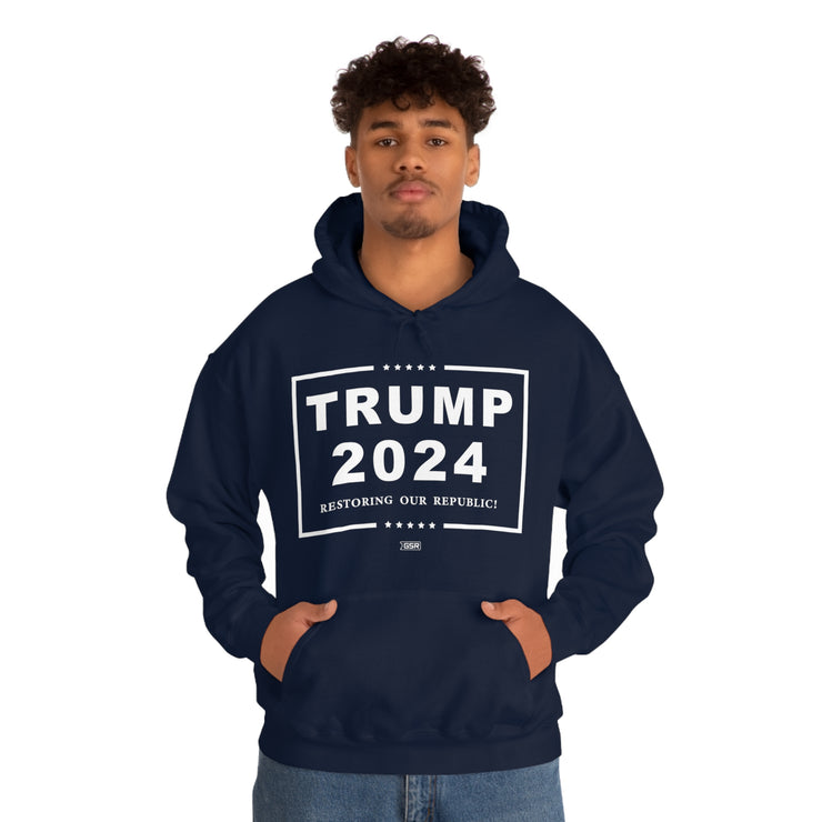 GSR Trump 2024 Restoring Our Republic Hoodie