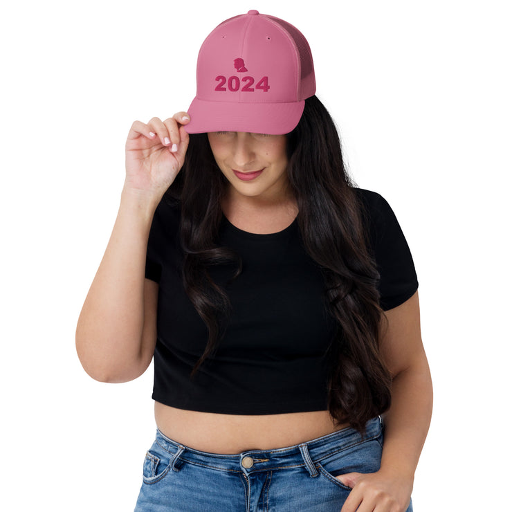 GSR Trump 2024 Pink Tonal Trucker Hat