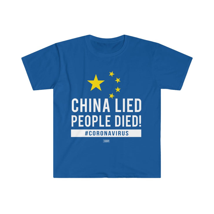 GSR China Lied People Died Mens Tee